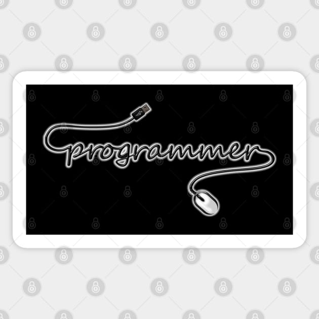 Programmer Sticker by Anastasiya Malakhova